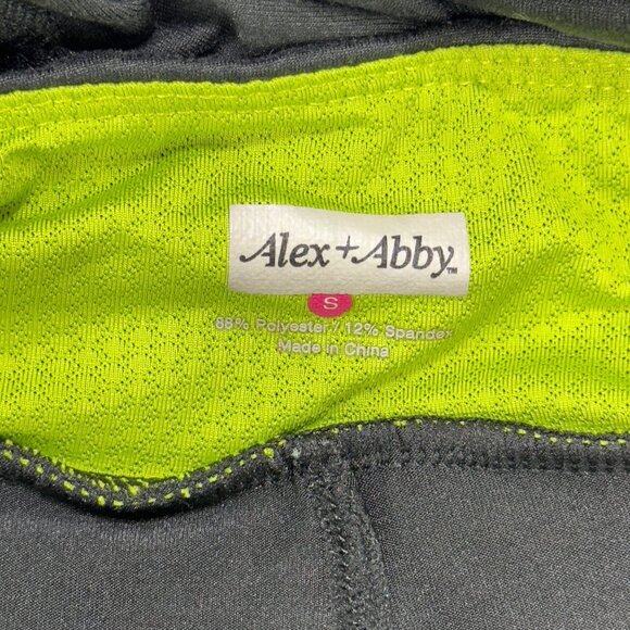 ALEX + ABBY Women's Modest Activewear Black & Green Skirt Over Leggings Size S - Picture 7 of 8